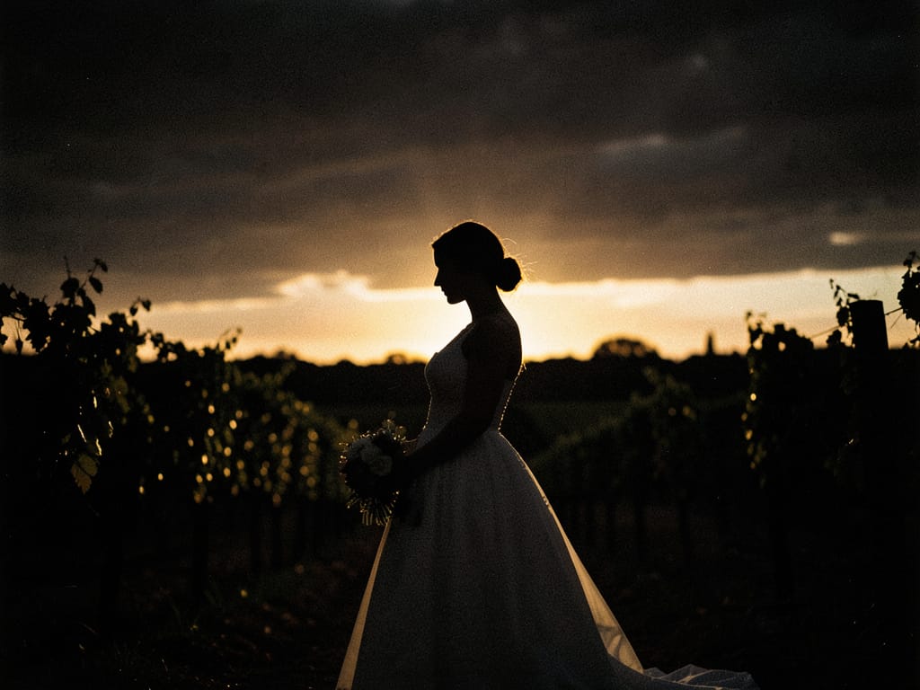 Mariage &mdash; &eacute;change de v&oelig;ux en lumi&egrave;re dor&eacute;e